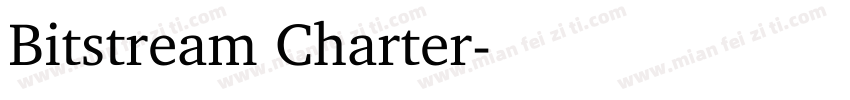 Bitstream Charter字体转换
